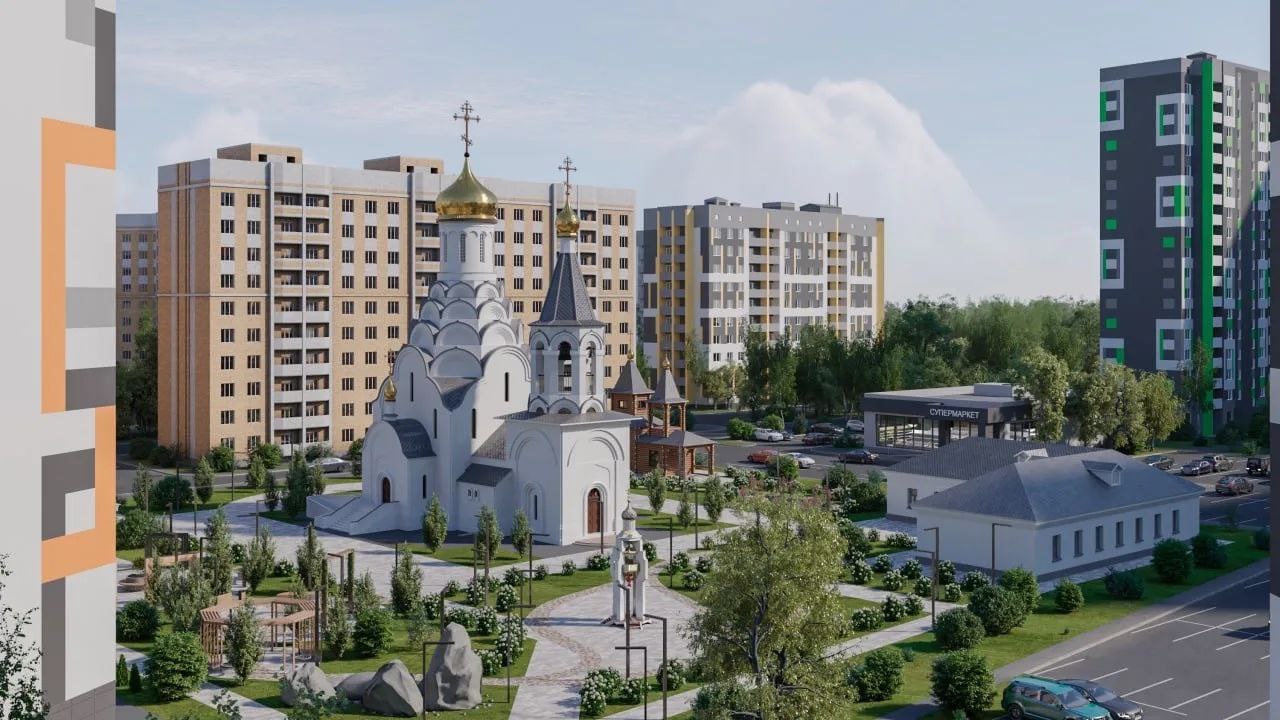 Визуализация комплекса: вид сверху
